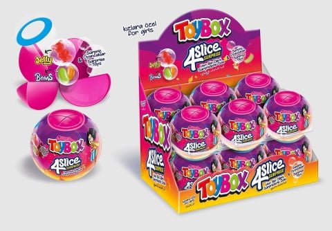 TOYBOX Ş.4PARÇA SÜRPRİZ ŞEKERLİ OYNC.KIZ 2717210 1*12