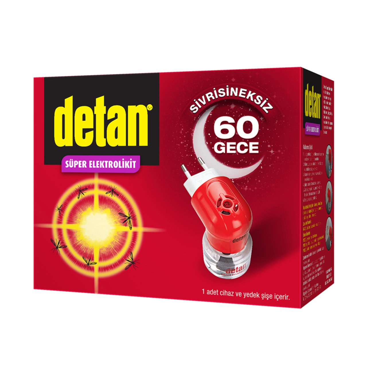 DETAN ELEKTROLİKİT MAK+YEDEK 48,93ML 60GECE 1*12