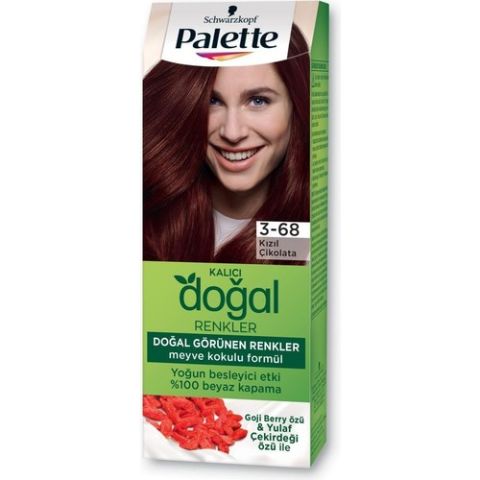 PALETTE DOĞAL RENK 3-68 KIZIL ÇİKOLATA GOJİ BERRY& YULAF ÇEK.ÖZÜ 1*10