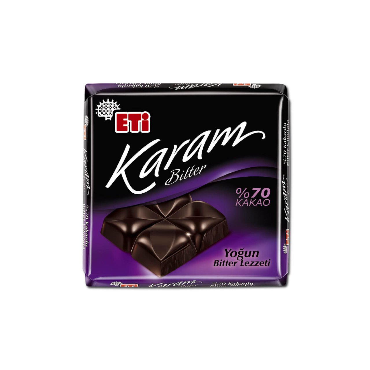 ETİ C.KARE 60GR KARAM %70 BİTTER KARE 12804 1*6*12
