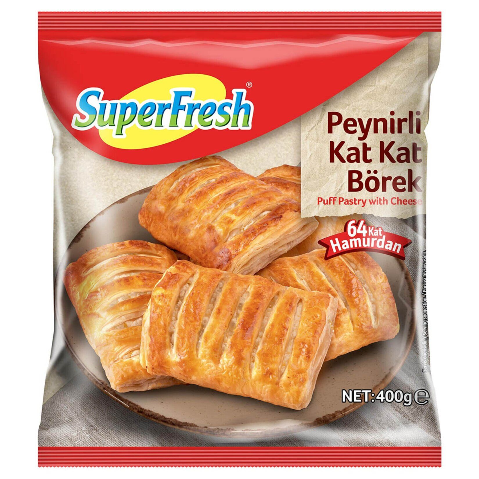 SÜPERFRESH B.KAT KAT PEYNİRLİ BÖREK 400GR