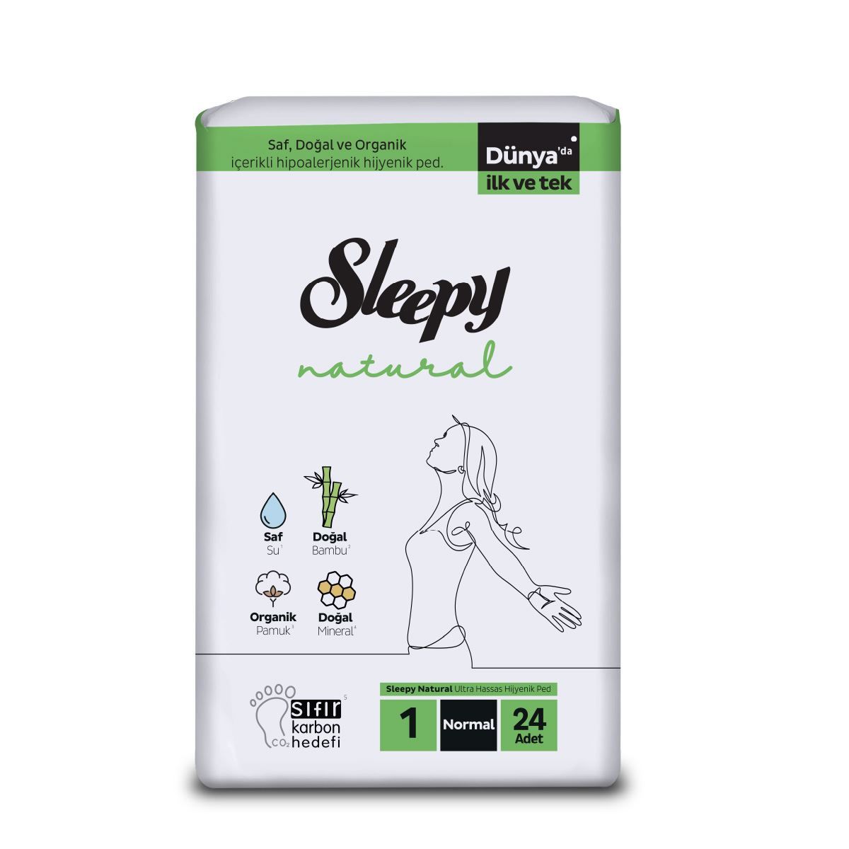 SLEEPY PED SÜPER EKO NATURAL 1NORMAL 24'LÜ 1*12