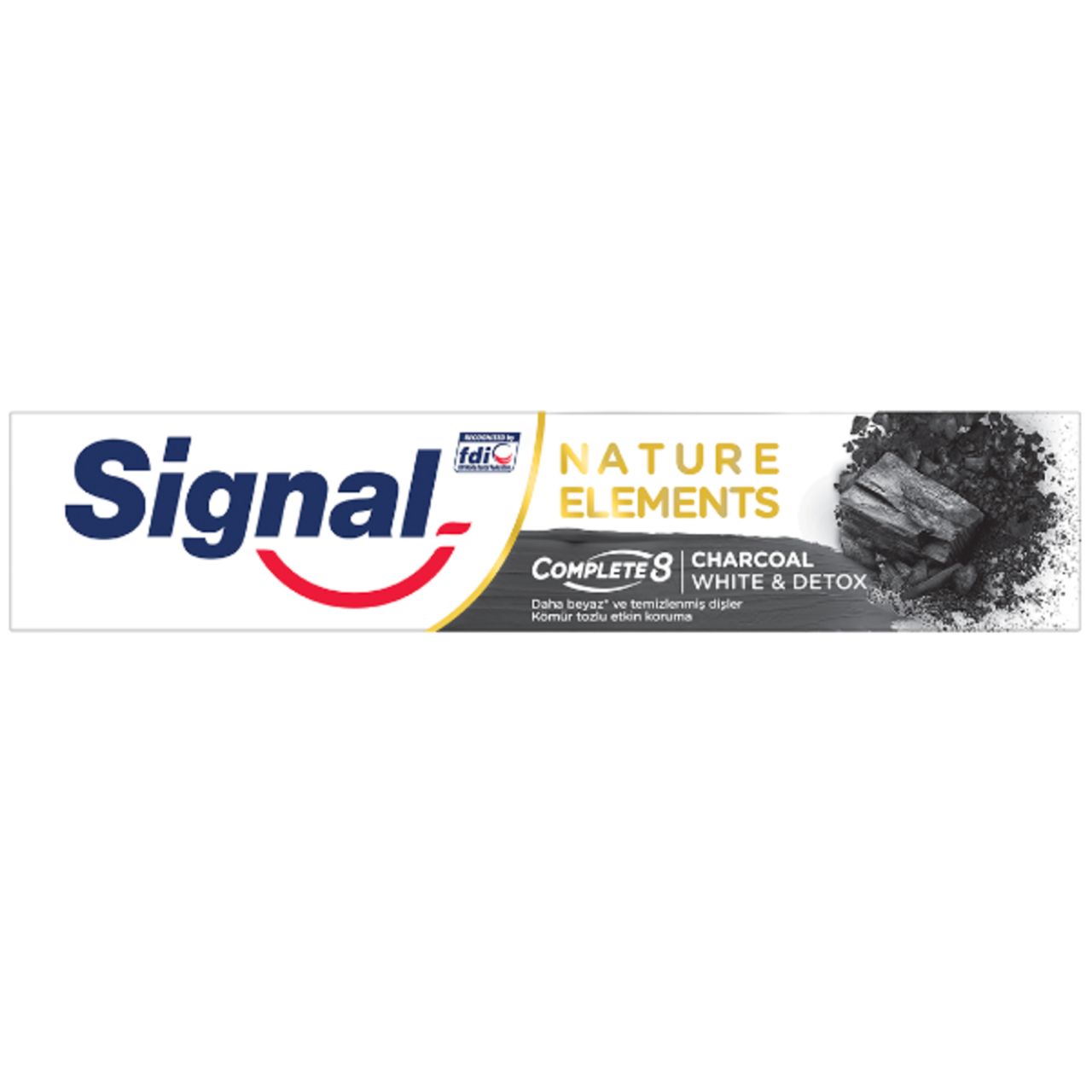 SİGNAL DİŞ MACUNU 75ML NAT.ELEMENT KÖMÜR TOZLU  1*12