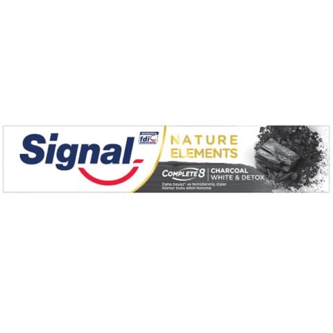 SİGNAL DİŞ MACUNU 75ML NAT.ELEMENT KÖMÜR TOZLU  1*12
