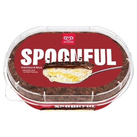 ALGİDA 770ML SPOONFUL VANİLYA&MUZ&ÇİKOLATA&KEK  1*6
