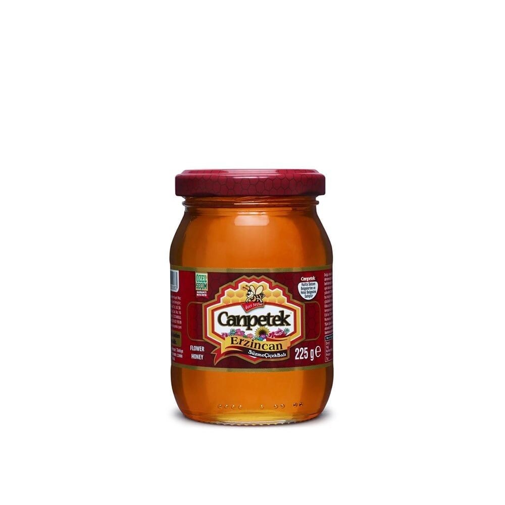 CANPETEK BAL ERZİNCAN 225G SÜZME ÇİÇEK CAM 1*12