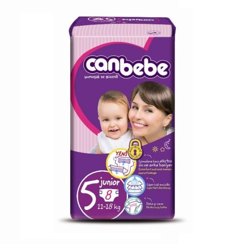 CANBEBE STANDART 5JUNİOR 11-18KG 8'Lİ 1*10