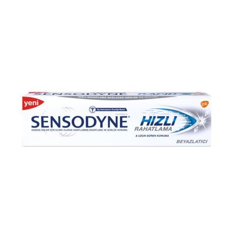 SENSODYNE 75ML HIZLI RAHATLAMA BEYAZLATICI 1*12