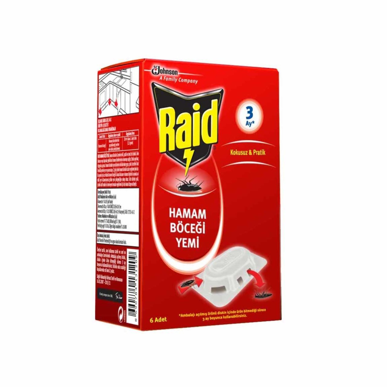 SC.RAİD YEM HAMAMBÖCEĞİ 6LI 1*12