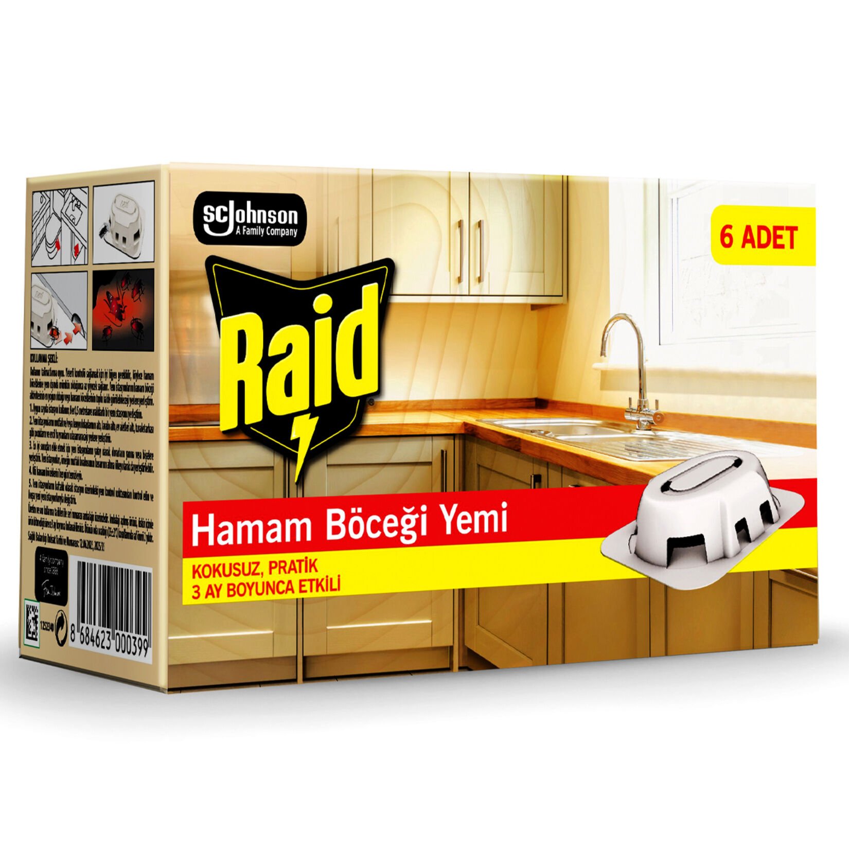 SC.RAİD YEM HAMAM BÖCEĞİ 6'LI 15G 1*12