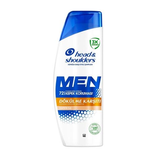HEAD ŞAMPUAN 330ML MEN DÖKÜLME KARŞITI KAFEİN İLE 72SAAT 1*6