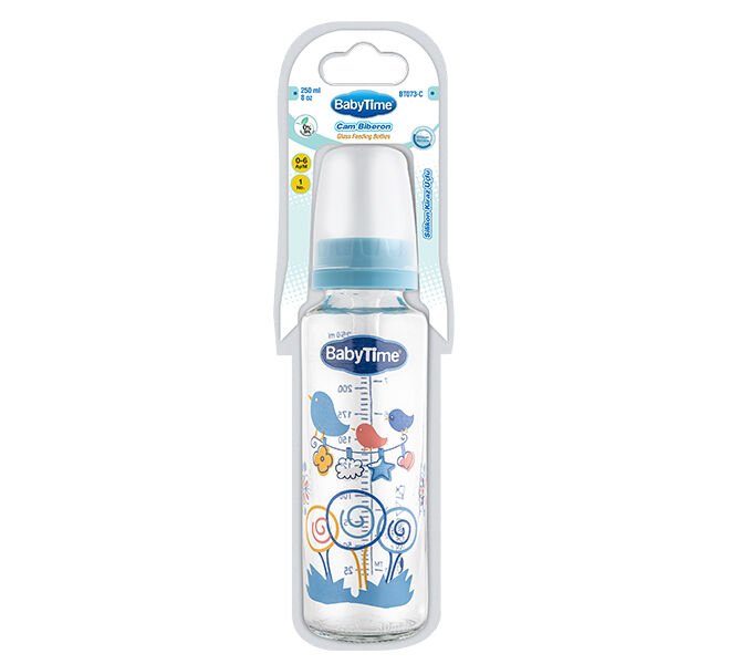 BABYTİME BİBERON 1NO 250ML CAM BT073 1*15