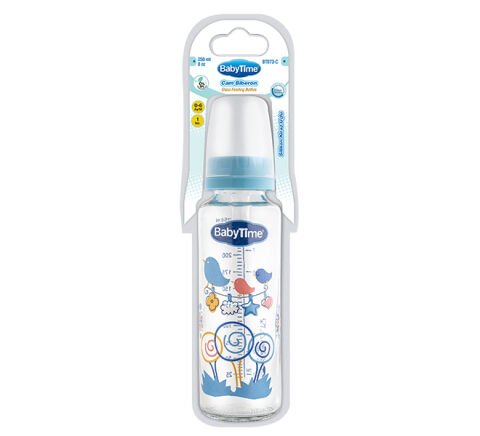 BABYTİME BİBERON 1NO 250ML CAM BT073 1*15
