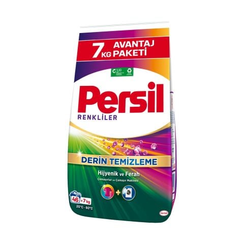 PERSİL M.7KG RENKLİLER DERİN TEMİZLEME HİJYENİK VE FERAH (PALET:112ADET) 1*1
