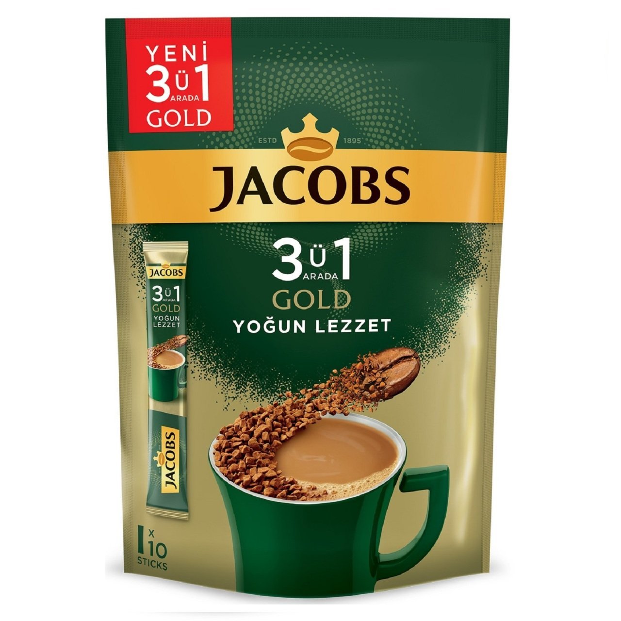 JACOBS 10'LU 3İN1 GOLD YOĞUN LEZZET 180G 1*18