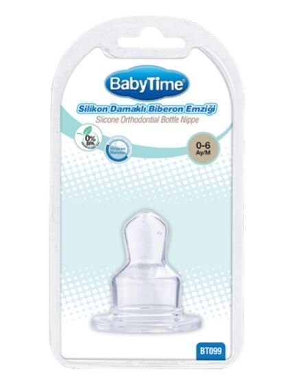 BABYTİME BİBERON EMZİĞİ 1 NO BT099 DAMAKLI 1*24
