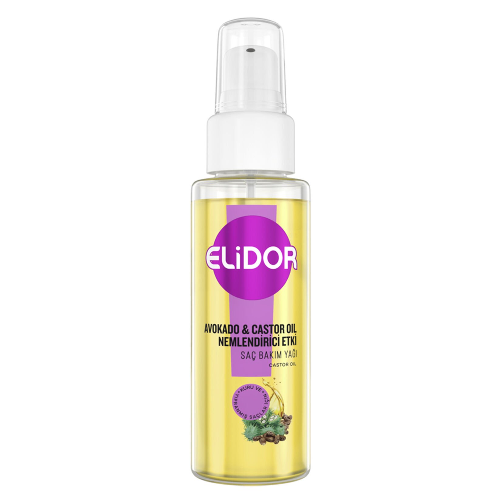 ELİDOR SAÇ BAKIM YAĞI 80ML AVOKADO& CASTOR OIL NEMLENDİRİCİ 1*18