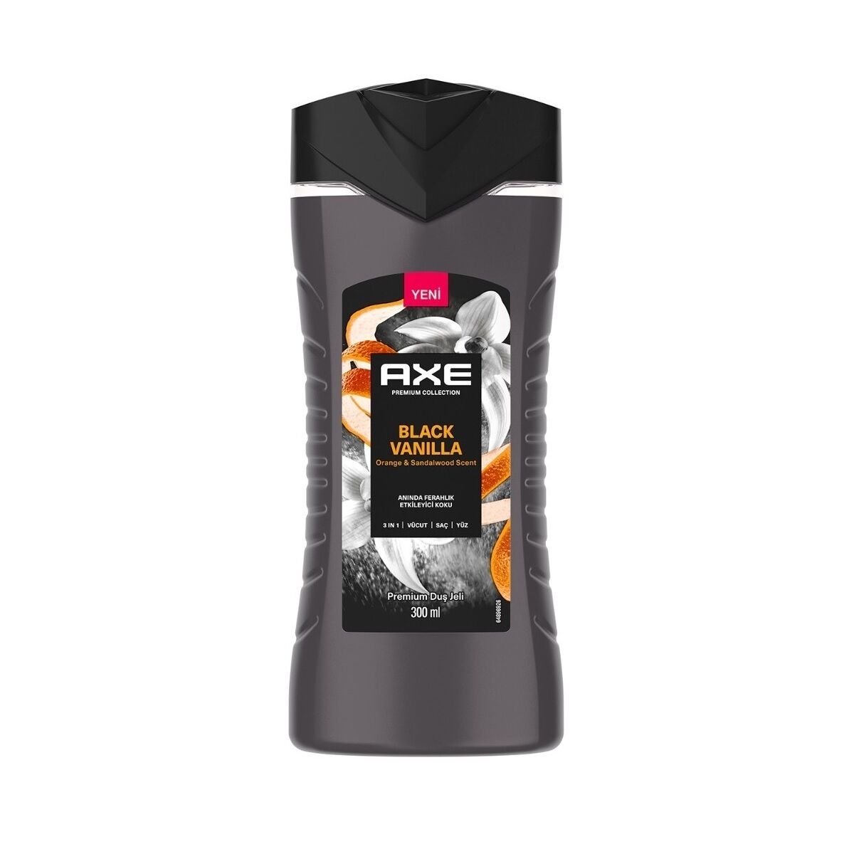 AXE DUŞ JELİ 300ML PREMİUM 3İN1 BLACK VANILLA 1*12