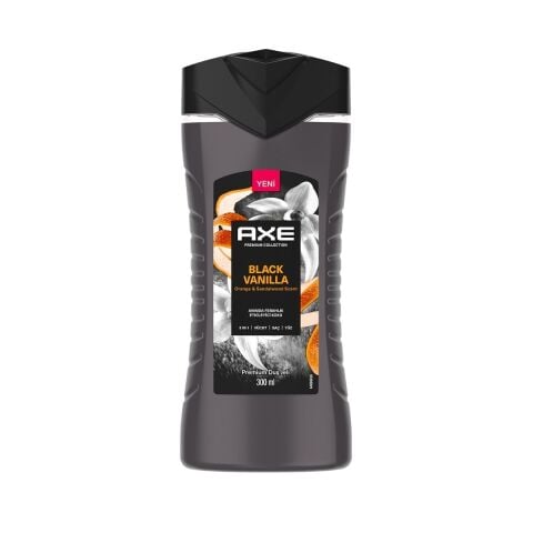 AXE DUŞ JELİ 300ML PREMİUM 3İN1 BLACK VANILLA 1*12