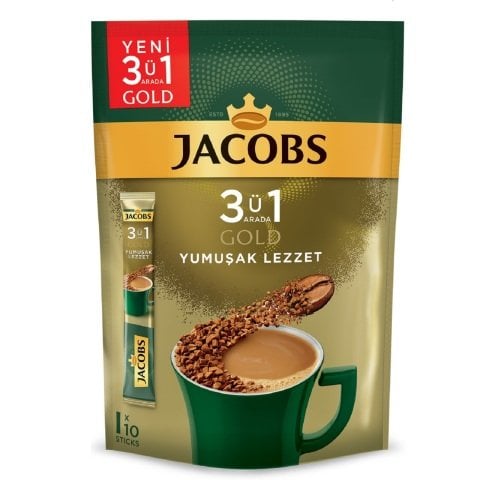 JACOBS 10'LU 3İN1 GOLD YUMUŞAK LEZZET 180G 1*18