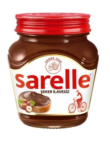 SARELLE 350G ŞEKER İLAVESİZ KAKOLU  FINDIK EZMESİ 1*6