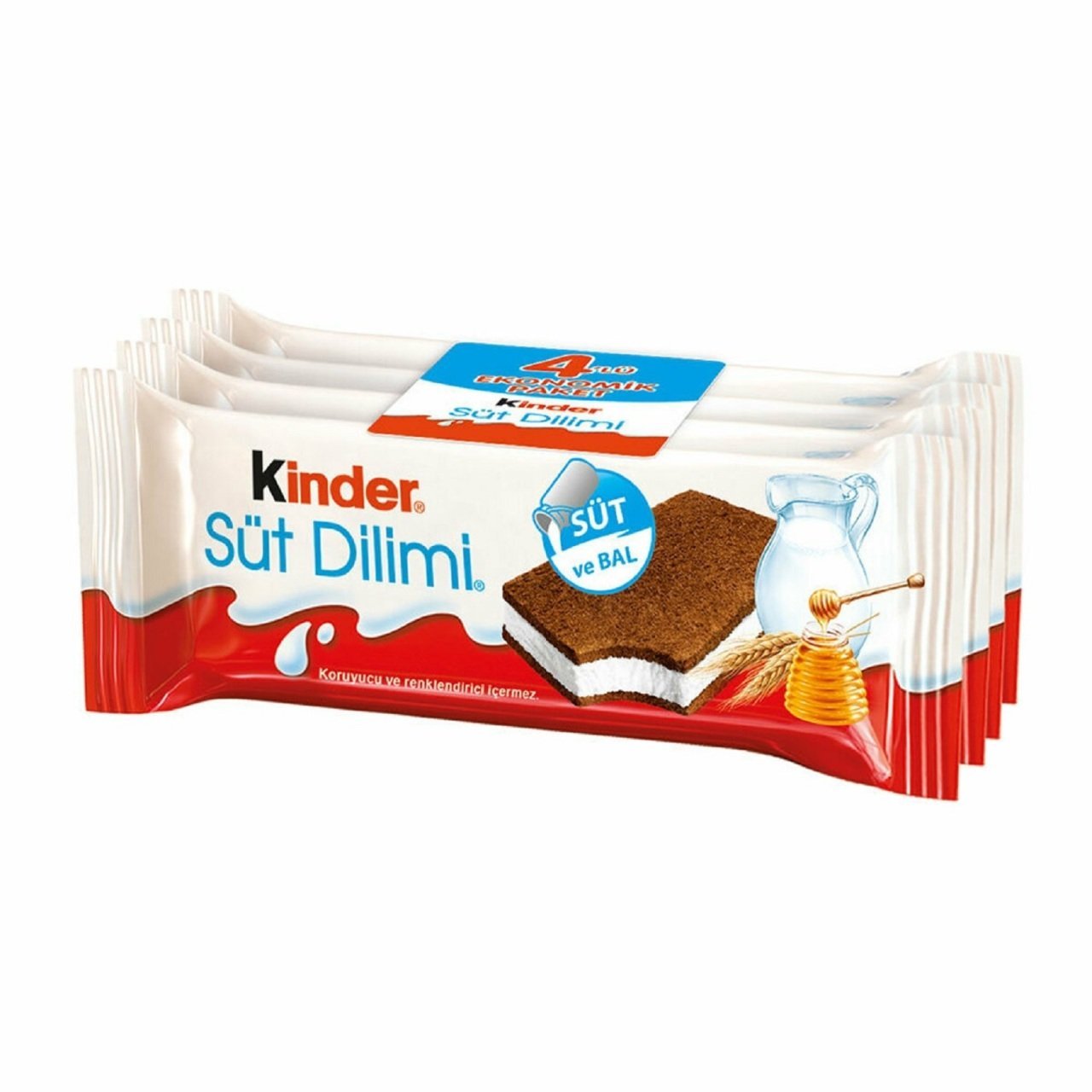 KİNDER  SÜT DİLİMİ 4*28GR 4'LÜ PAKET 1*10
