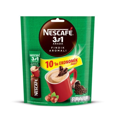 NESCAFE 10'LU 3İN1  EKO.FINDIK ARM. (10*17GR) 1*40