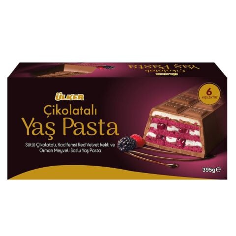 ÜLKER K.ÇİKOLATALI&ORMAN MEY.YAŞ PASTA 395GR 263-08 1*6
