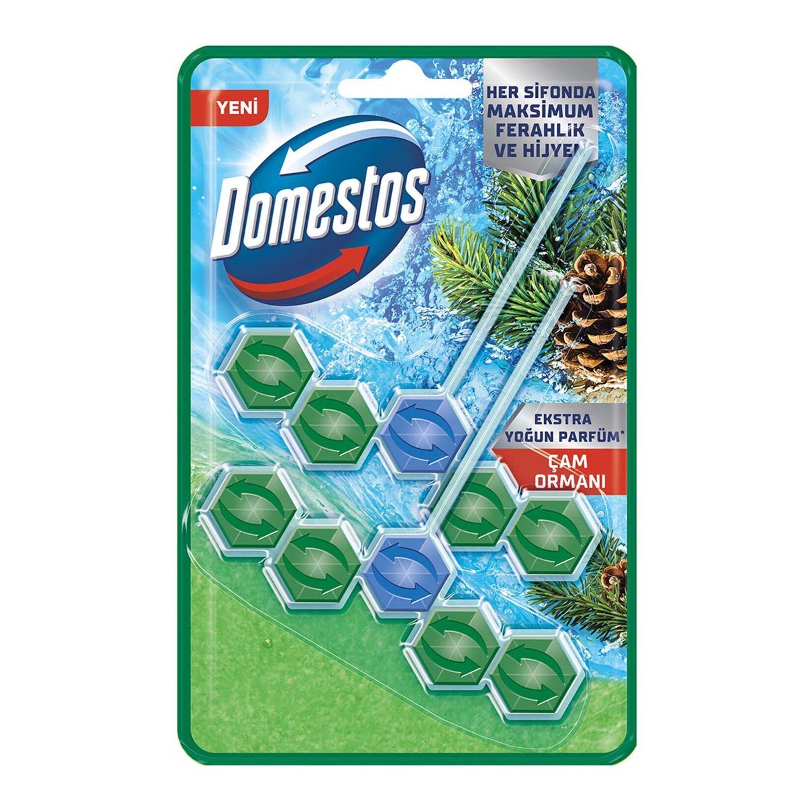 DOMESTOS WC BLOK 5'Lİ DUO ÇAM FERAHLIĞI 2X50G 1*7