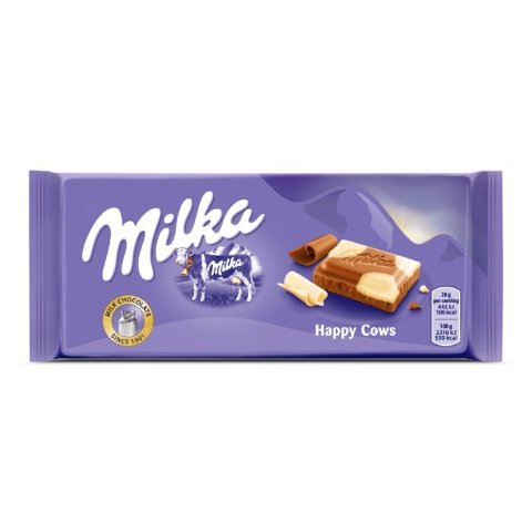 MİLKA ÇİKOLATA 90GR HAPPY COWS DİKDÖRTGEN TABLET 1*23