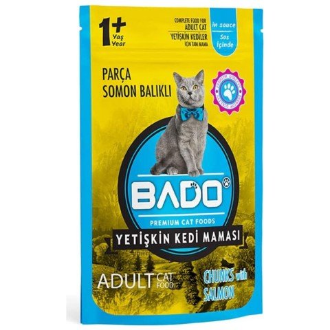 KEDİ M.BADO 85GR SOMONLU POŞET YETİŞKİN 1*24