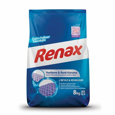 RENAX M.8KG BEYAZ &RENKLİLER YENİLEME &RENK KORUMA 1*1