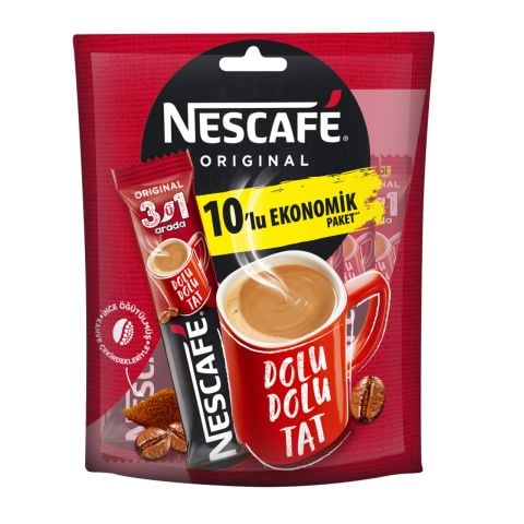 NESCAFE 10'LU 3İN1 EKO.PAKET (10*18GR) 1*40