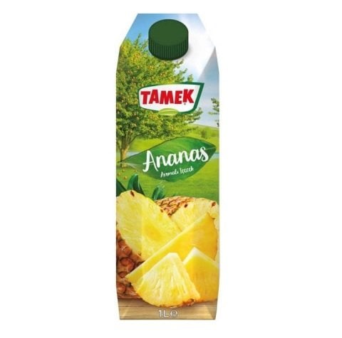 TAMEK MEYVE SUYU 1L.M.ANANAS AROMALI 1*12