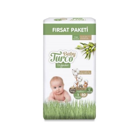 BABY TURCO DOĞADAN FIRSAT 1YENİDOĞAN 2-5KG 50'Lİ 1*6