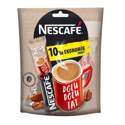 NESCAFE 10'LU 2İN1 ŞEKERSİZ PAKET 1*12