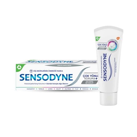SENSODYNE 75ML ÇOK YÖNLÜ KORUMA+ GELİŞMİŞ BEYAZLIK 1*12