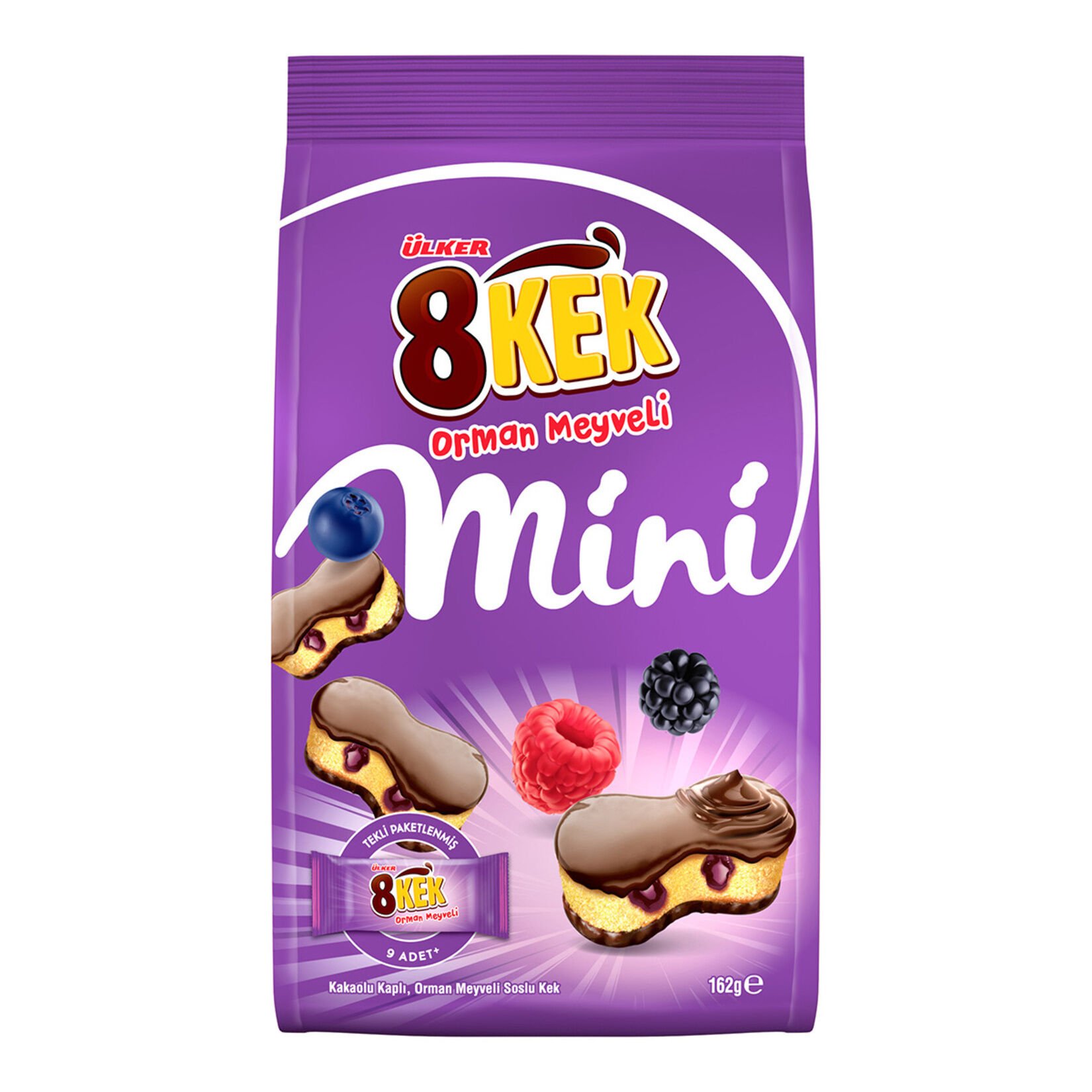 ÜLKER K.DANKEK 8KEK MİNİ ORMAN MEY. 162GR POŞET 880-01 1*10