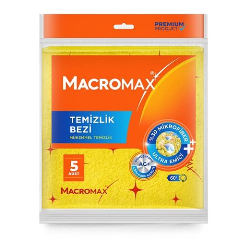 MACROMAX B.TEMİZLİK BEZİ 5Lİ PAKET 2025131 1*12