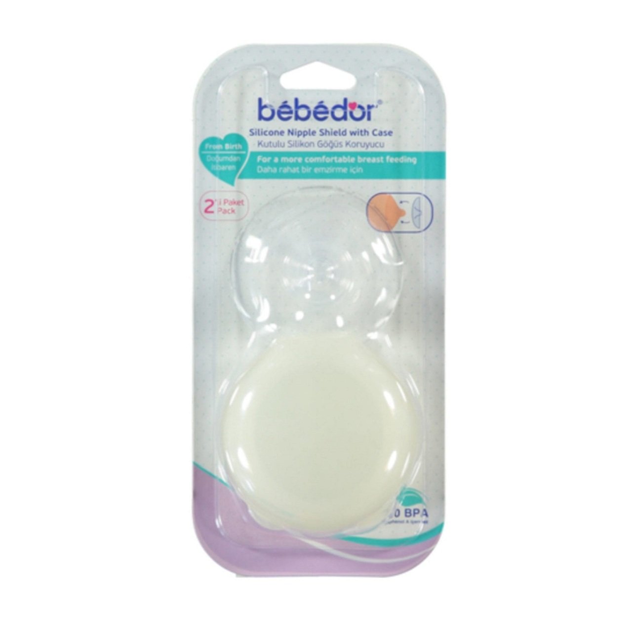 BEBEDOR 664 GÖĞÜS KORUYUCU 2Lİ SLİKON