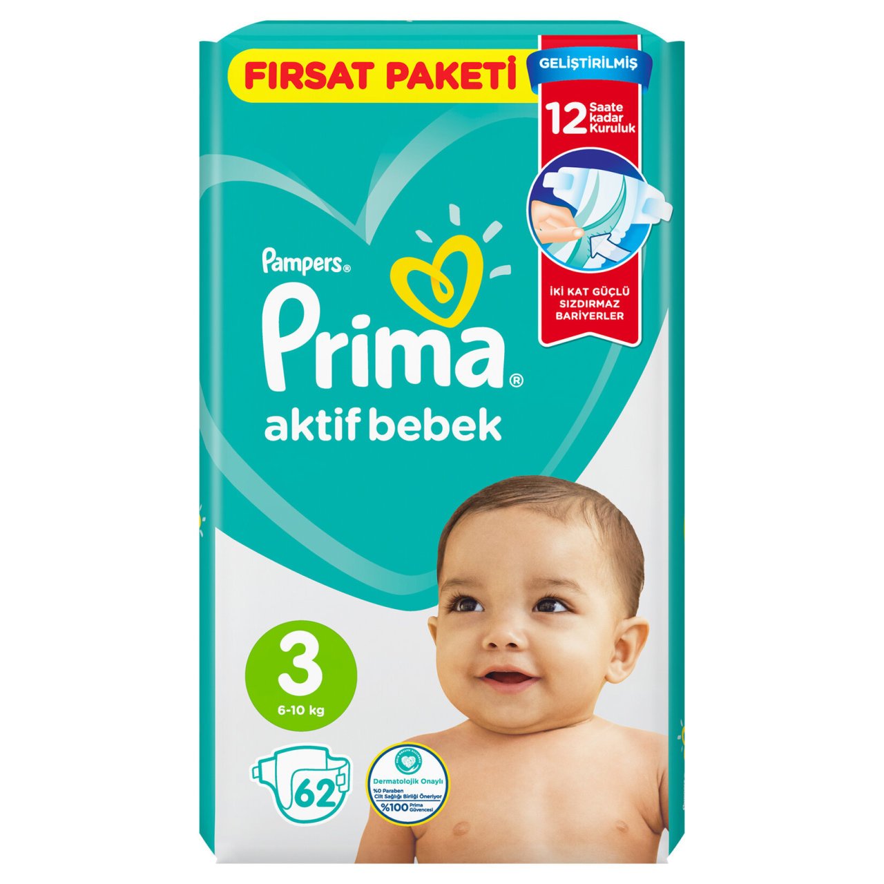 PRİMA FIRSAT PAKETİ 3MİDİ 62'Lİ 6-10KG 1*2