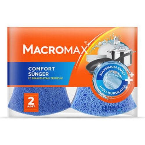 MACROMAX BULAŞIK SÜNGERİ COMFORT 2Lİ PAKET 2025241 1*12