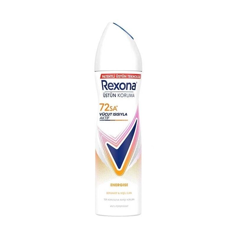 REXONA DEO WOMEN 150ML ENERGISE BERGAMOT & YEŞİL ELMA 72SA 1*24