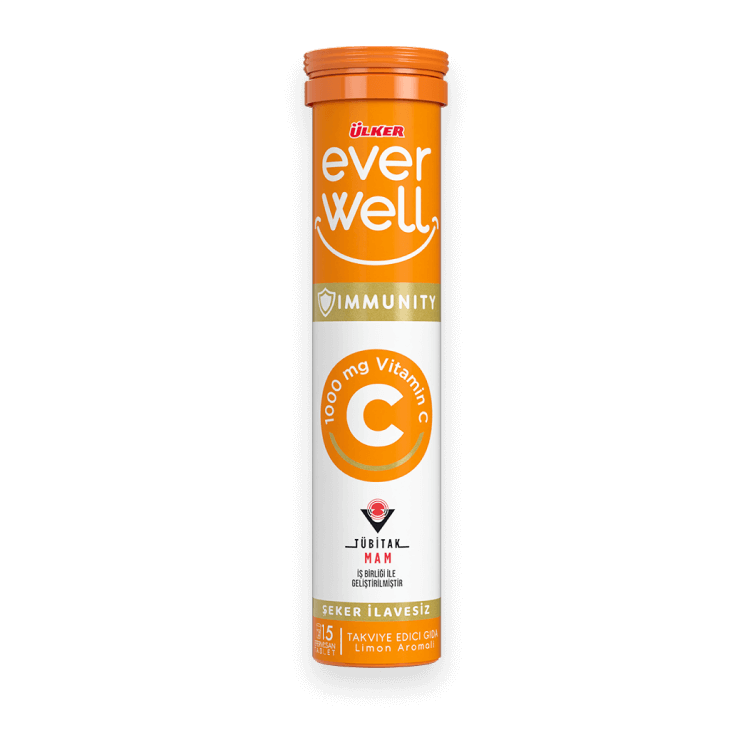ÜLKER EVERWELL VİT. LİMON AROM. C VİTAMİNİ 1000MG. 1730-07 1*12
