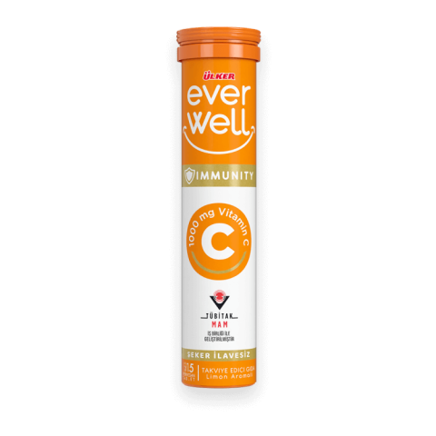 ÜLKER EVERWELL VİT. LİMON AROM. C VİTAMİNİ 1000MG. 1730-07 1*12