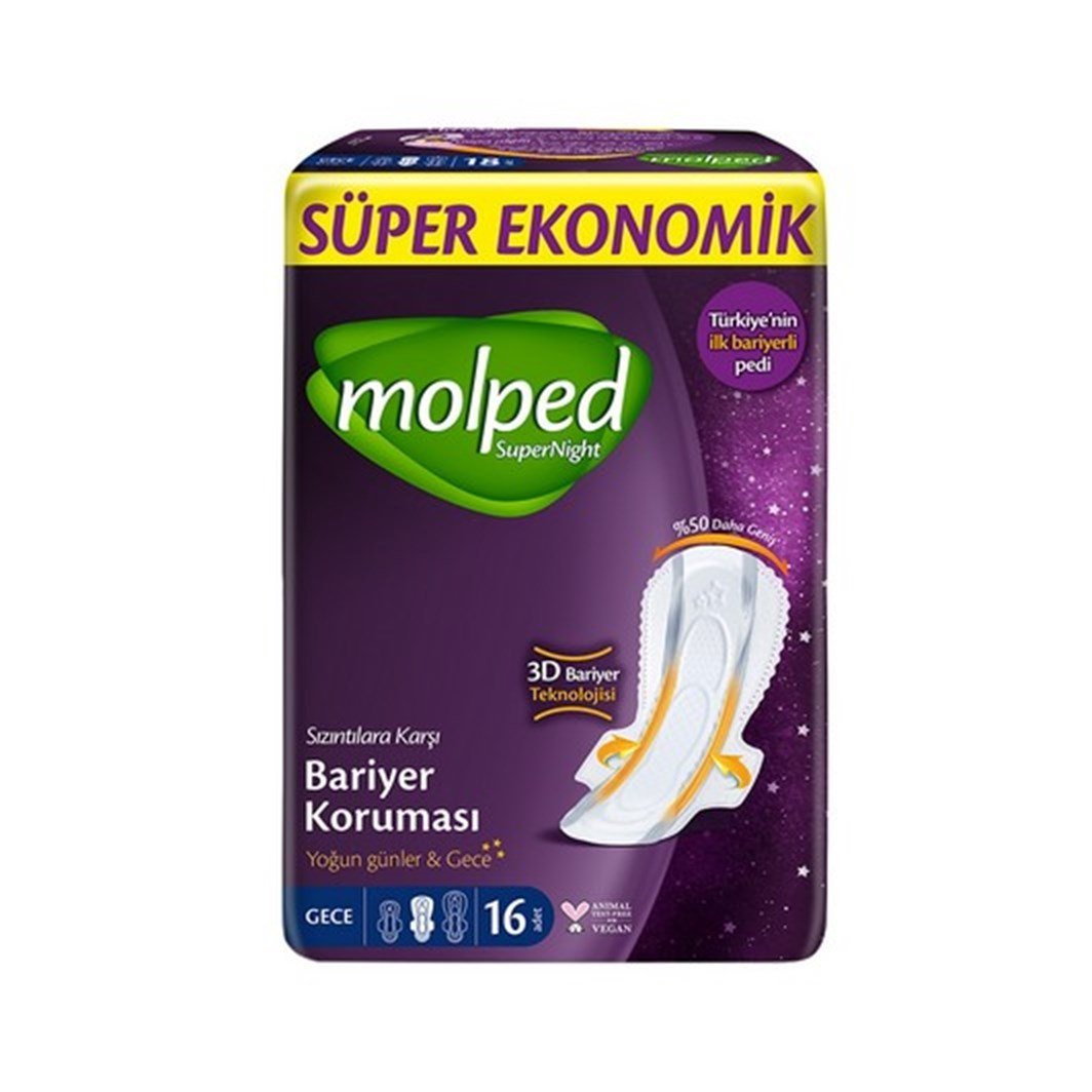 MOLPED SÜPER EKO NİGHT 2GECE 16'LI 1*18