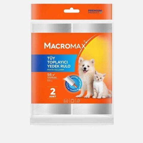 MACROMAX TÜY TOPLAYICI 2Lİ YEDEK RULO 2025505 1*6