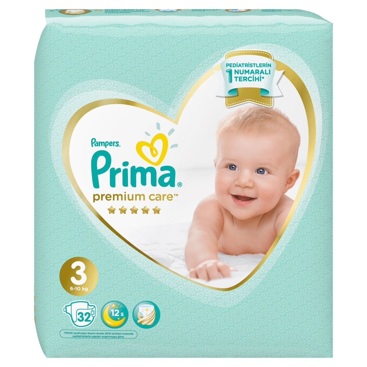 PRİMA İKİZ PREMİUM 3MİDİ 6-10KG 32'Lİ 1*3