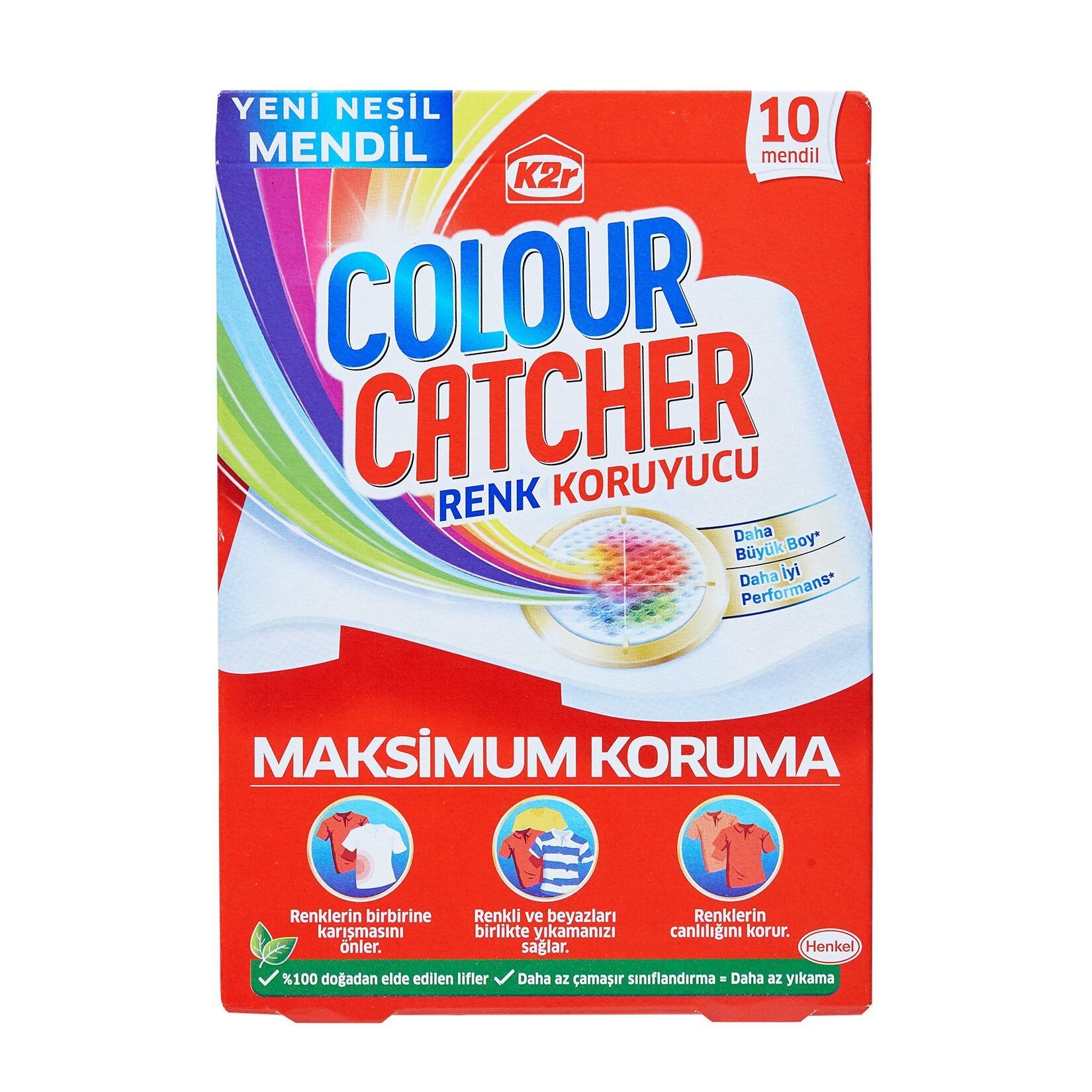 PERSİL K2R MENDİL RENK KORUYUCU 10'LU MAKSİMUM KORUMA 1*12