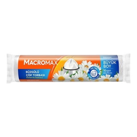 MACROMAX ÇÖP POŞ.BÜZG.BÜYÜK PAPATYA 10'LU 65X70CM 2025651 1*25
